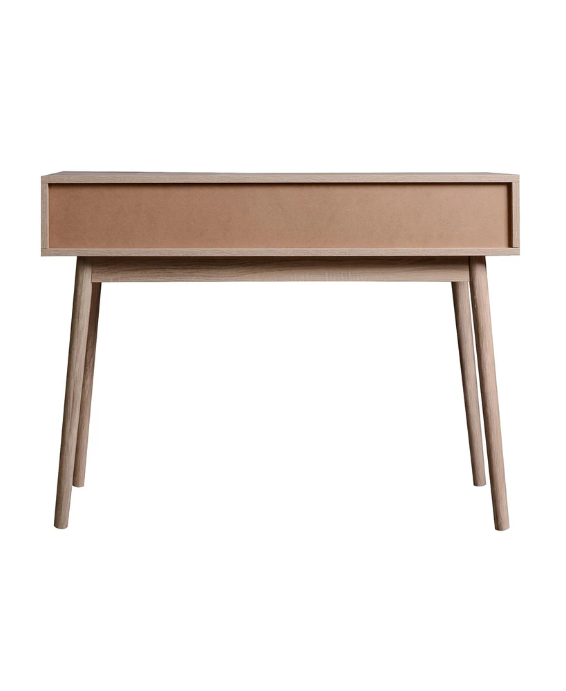 Simplie Fun Modern Writing Desk with Ample Workspace, Storage, and Stylish Design