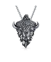 Bling Jewelry Taurus Bull Head Zodiac Sign Pendant Necklace Sterling Silver For Women Astrology Horoscope