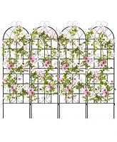 Slickblue Pack 71 x 20 Inch Metal Garden Trellis for Climbing Plants