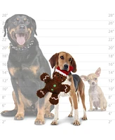 Mighty Microfiber Ball Med Gingerbread Man, Christmas Dog Toy