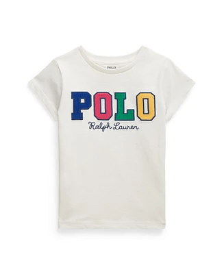 Polo Ralph Lauren Toddler and Little Girls Corduroy-Logo Cotton Jersey Tee