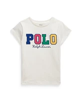 Polo Ralph Lauren Toddler and Little Girls Corduroy-Logo Cotton Jersey Tee