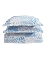 Laura Ashley Colleens Reversible Piece Quilt Set