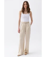 Nocturne Women's Pleated Palazzo Pants