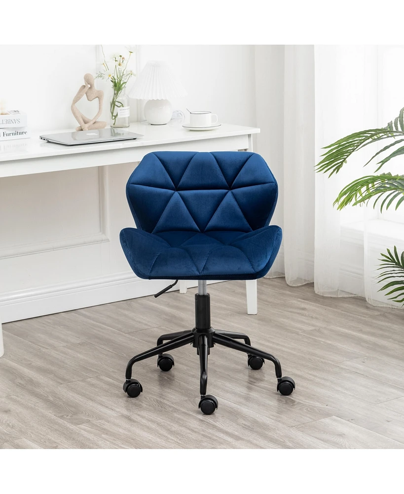 Simplie Fun Diamond Tufted Adjustable Swivel Office Chair