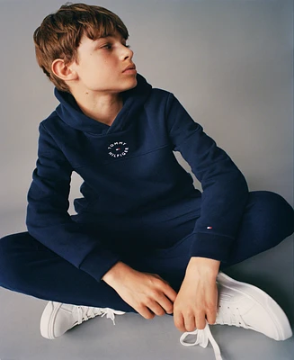 Tommy Hilfiger Toddler and Little Boys Essential Logo Embroidered Soft Fleece Hoodie