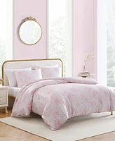 Betsey Johnson Butterfly Garden Satin Piece Duvet Cover Set