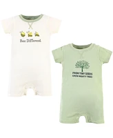 Touched by Nature Baby Boys Unisex Baby Organic Cotton Rompers