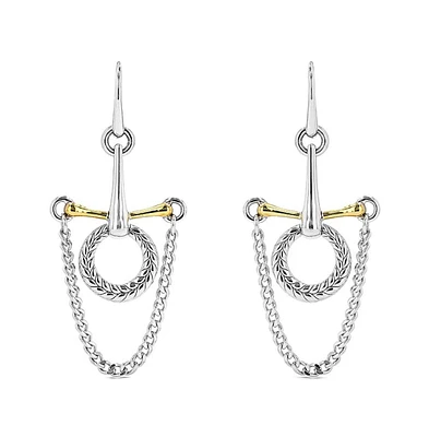 Judith Ripka Vienna Bit Chandelier Drop Earrings with 18K Gold