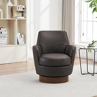 Luxurious Modern Swivel Office Chair with Memory Foam and Adjustable Height