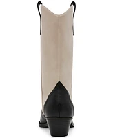 Dv Dolce Vita Women's Korbella Pull-On Constrast Stitch Pointed-Toe Tall Western Boots