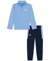 Under Armour Toddler & Little Boys Tech 1/4-Zip Top Jogger Pants, 2 Piece Set