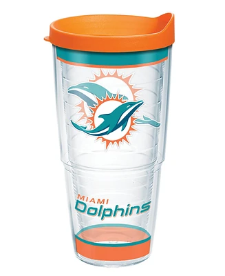 Tervis Tumbler Tervis Nfl Miami Dolphins - Tradition Made in Usa Double Walled Insulated Tumbler Travel Cup Keeps Drinks Cold & Hot, 24oz, Classic