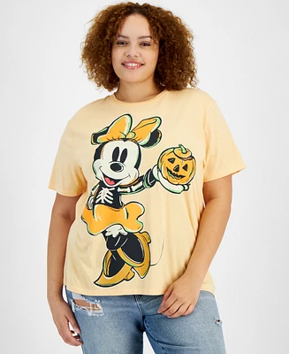 Disney Trendy Plus Size Halloween Minnie Mouse Short-Sleeve T-Shirt