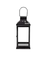 Streamdale Furniture Minimalist Modern Lantern with Tapered Design and Tempered Glass