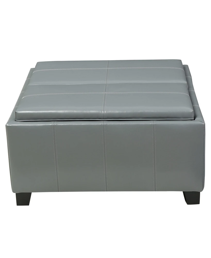 Streamdale Furniture Contemporary Ottoman with Storage, Tray Top, and Reversible Accent