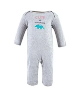 Hudson Baby Girls Cotton Coveralls