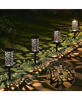 Maggift 12 Pack Solar Powered Led Outdoor Garden Lights Waterproof