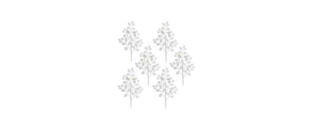 Slickblue Versatile Silver Dollar Spray Set (Pack of 6) - Ideal for Enhancing Home and Event Spaces with Natural Elements