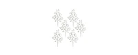 Slickblue Versatile Silver Dollar Spray Set (Pack of 6) - Ideal for Enhancing Home and Event Spaces with Natural Elements
