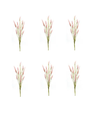 Slickblue Set of 6 Foxtail Spray Stems - Lifelike Faux Botanicals for Floral Arrangements and Home Decor