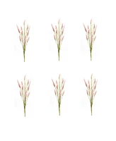 Slickblue Set of 6 Foxtail Spray Stems - Lifelike Faux Botanicals for Floral Arrangements and Home Decor