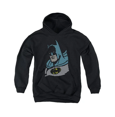 Dc Comics Boys Youth Lite Brite Batman Pull Over Hoodie / Hooded Sweatshirt