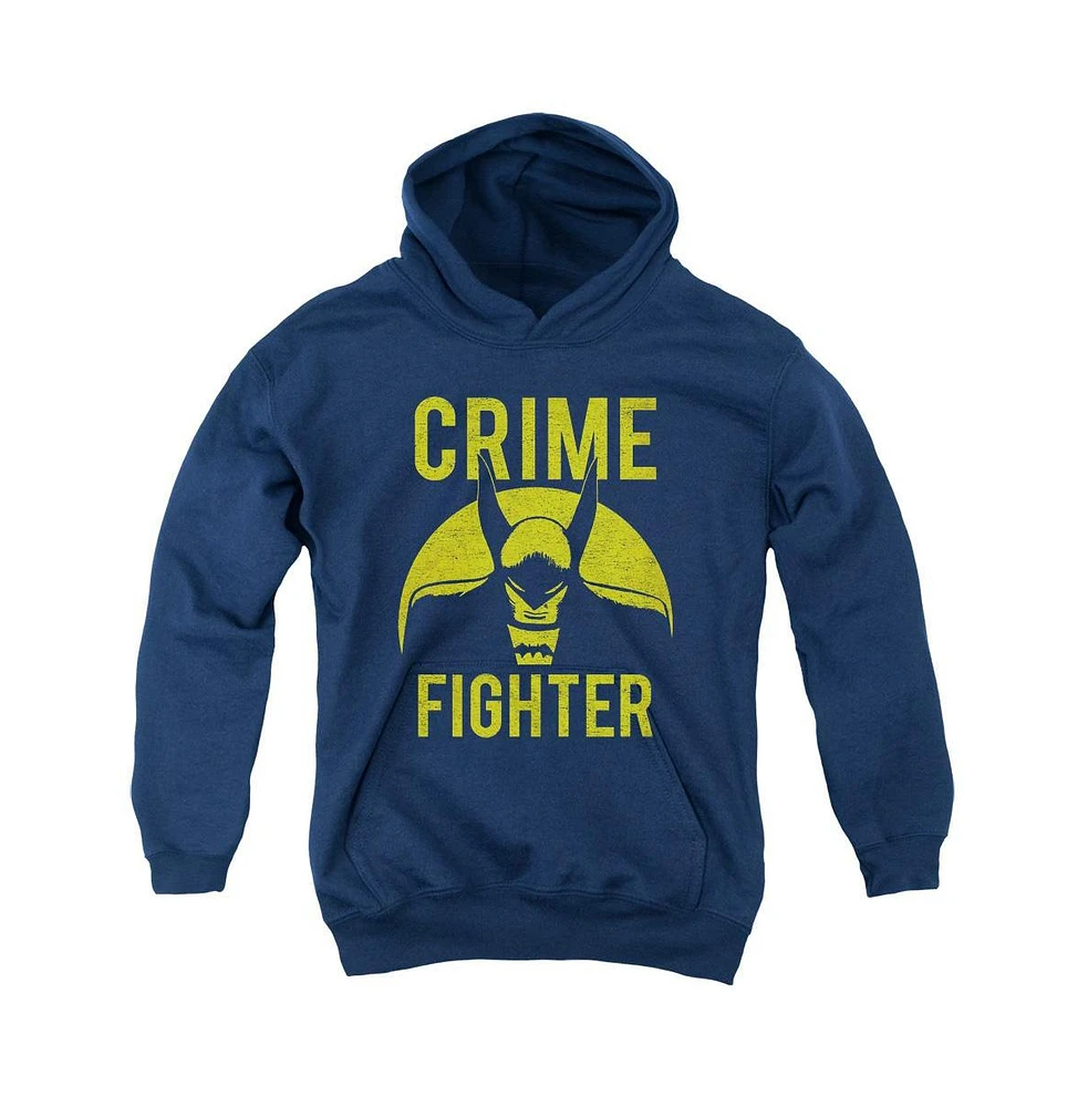 Dc Comics Boys Youth Fight Crime Pull Over Hoodie / Hooded Sweatshirt