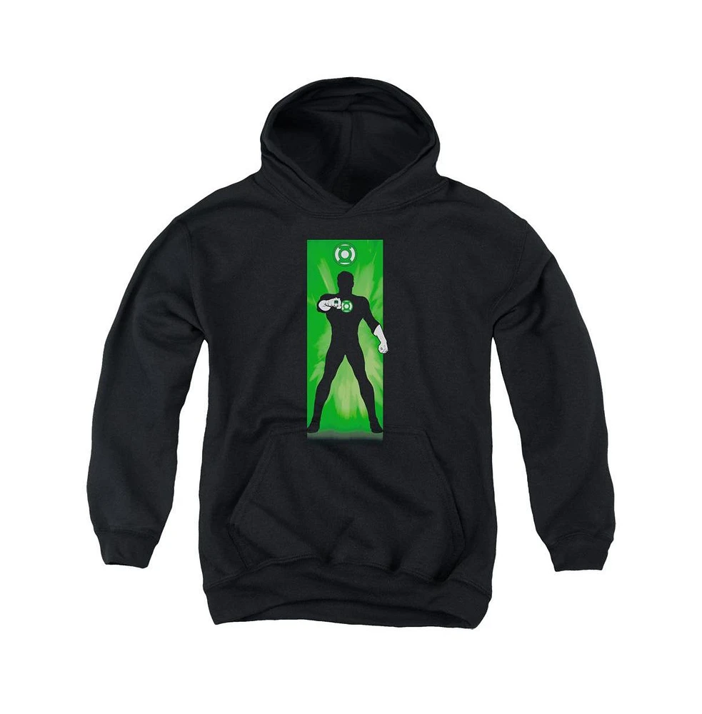 Dc Comics Boys Youth Green Lantern Block Pull Over Hoodie / Hooded Sweatshirt