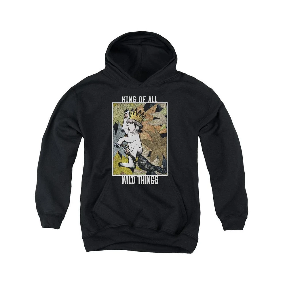 Where The Wild Things Are Boys Youth King Of All Pull Over Hoodie / Hooded Sweatshirt