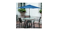 Slickblue 9ft Patio Umbrella Market Steel Tilt W/ Crank Outdoor Yard Garden