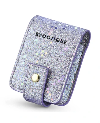 Byootique Portable Lipstick Case Lip Gloss Pouch with Mirror for Purse Mini Bag