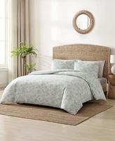 Tommy Bahama Home Pen And Ink 3 Piece Duvet Cover Set