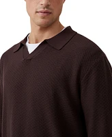 Cotton On Men's Jimmy Long Sleeve Polo