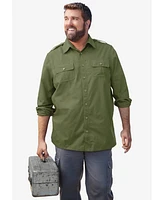 Boulder Creek Big & Tall by KingSize Long Sleeve Pilot Shirt