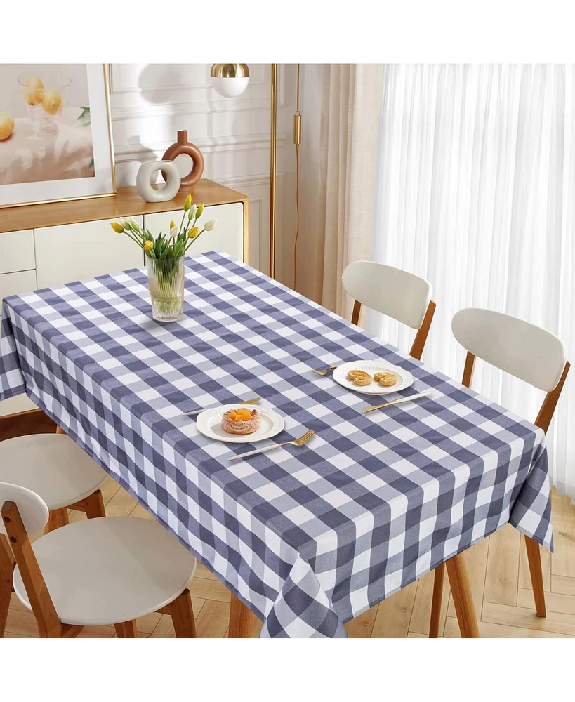 Caromio Yarn Dyed Buffalo Checkered Tablecloth 55" x 84"