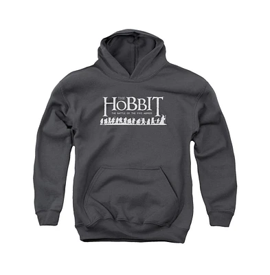 Hobbit Youth Walking Logo Pull Over Hoodie / Hooded Sweatshirt