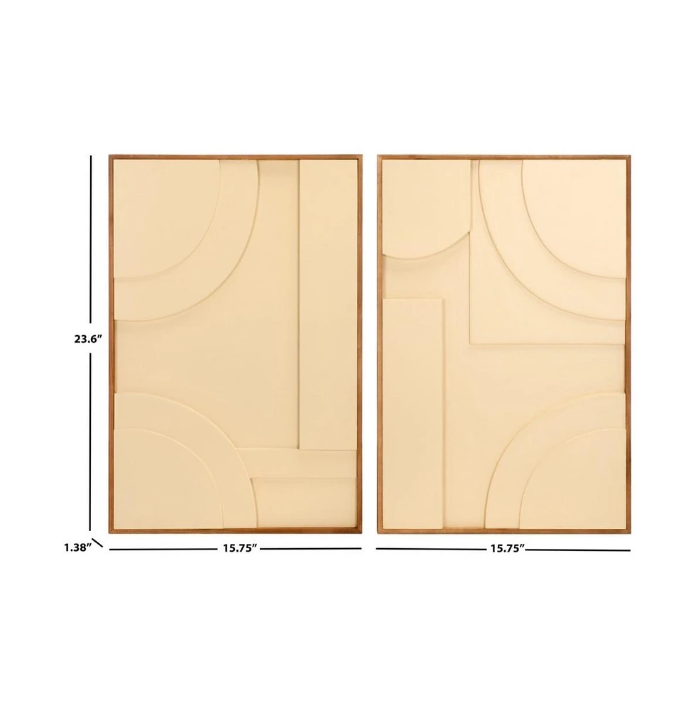 Safavieh Modern Geometry Framed Dimensional Wall Art