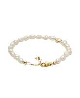 Skagen Women's Agnethe Pearl White Freshwater Pearl Beaded Bracelet, SKJ1825710