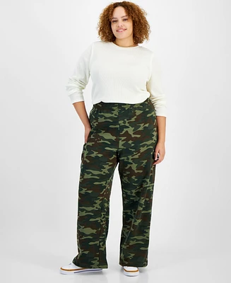 Grayson Threads, The Label Trendy Plus Camo-Print Cargo Pants