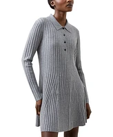 French Connection Women's Vhari Button-Up Mini Sweater Dress