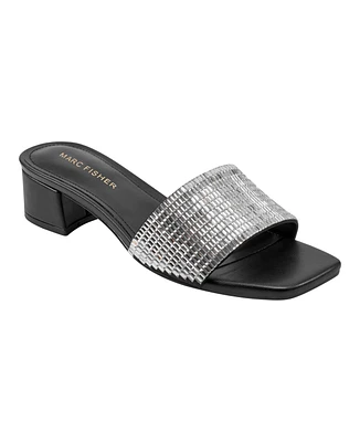 Marc Fisher Women's Casaly Slip-On Embellished Dress Sandals