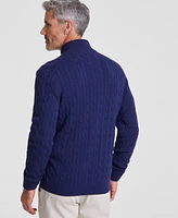 Club Room Men's Cable-Knit Full-Zip Sweater, Created for Macy's