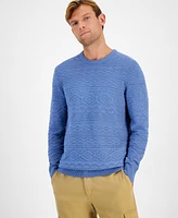 Club Room Men's Stitched Crewneck Sweater, Created for Macy's