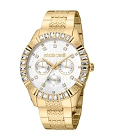 Roberto Cavalli Women's Quartz Gold-tone Stainless Steel Watch 40mm