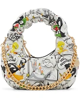 Aldo Looney Tunes Ruched Synthetic Mini Shoulder Bag