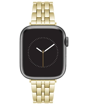 Nine West Women's Gold-Tone Alloy Link Bracelet Designed for 38/40/41mm Apple Watch - Gold