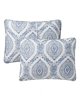 Vcny Home Sea Damask 3-Piece Quilt Set