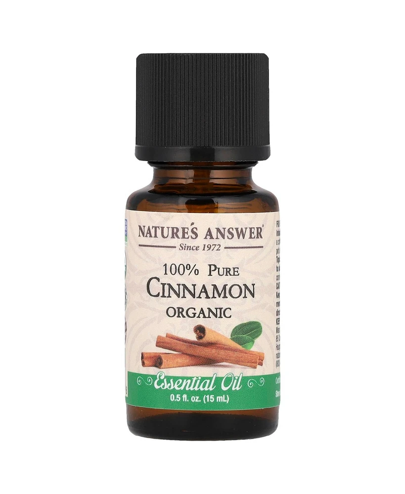 Nature's Answer 100% Pure Organic Essential Oil Cinnamon