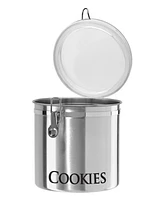 Oggi 150oz Jumbo Stainless Steel "Cookies" Clamp Canister